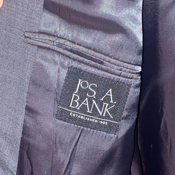 Jos A Bank Blazer Mens L Charcoal Sport Coat Suit Jacket - Picture 2 of 3